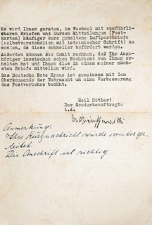 Letter from the German Red Cross