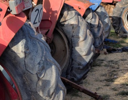 Tyres of several tractors