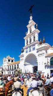The church of El Rocio during the annual Romeria