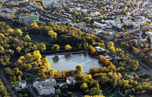 Aachen pond in the inner green belt