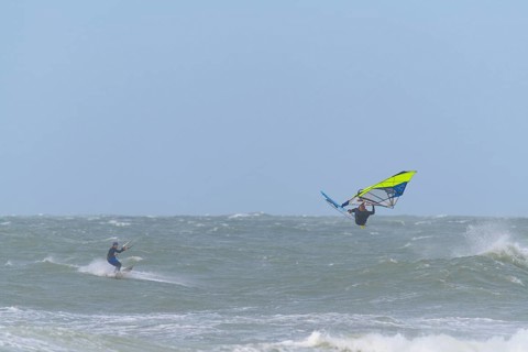 Breaking Wave with surfer