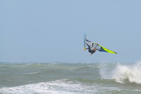 Breaking Wave with surfer