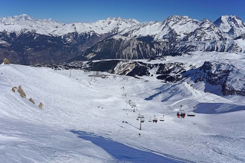View of ski slope