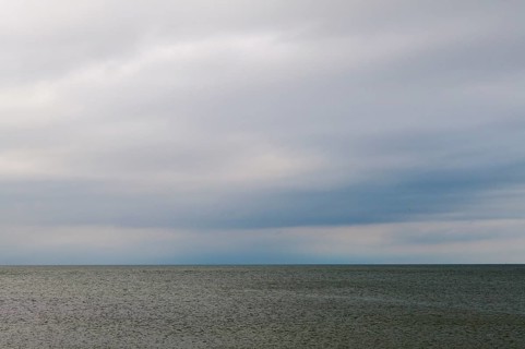 North sea with clouds