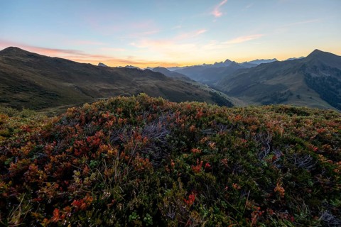 Sunrise on Portlakopf in autumn