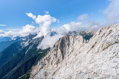 View from the west summit of Hohe Munde