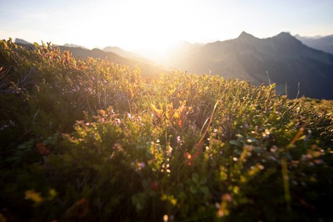 Sunrise on Portlakopf in autumn
