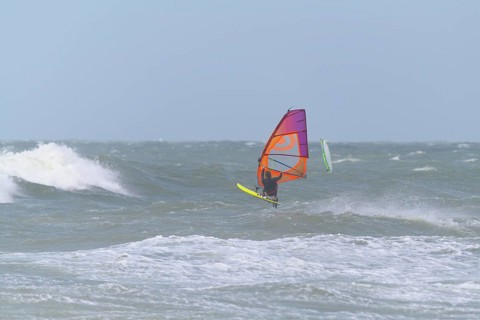 Breaking Wave with surfer