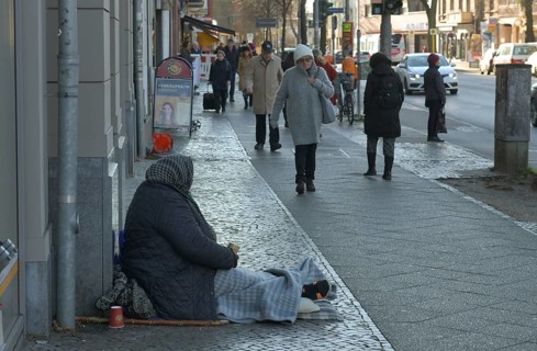 Beggar woman