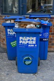Waste paper bins from Alba