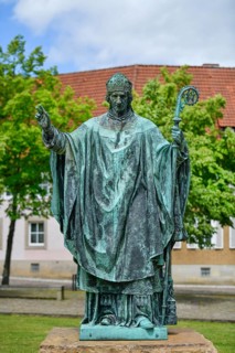 Bronze statue of Bishop Bernward of Hildesheim