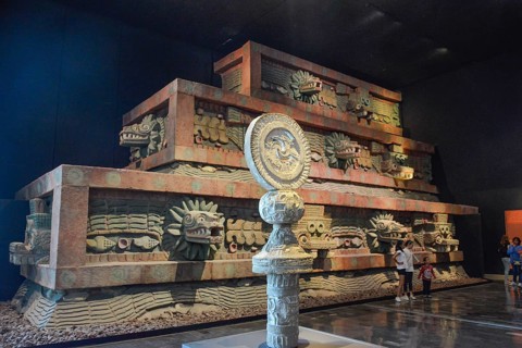 Replica Quetzalcoatl Temple Teotihuacan