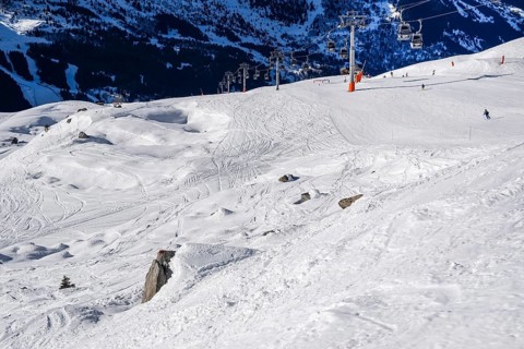 Michael Schumacher accident site at the top of the Sauliere between the Chamois