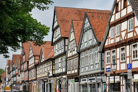 Half-timbered houses