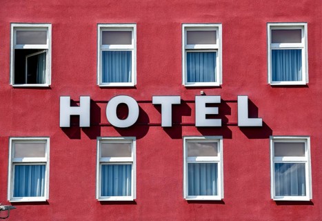 Hotel lettering
