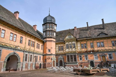 Castle courtyard