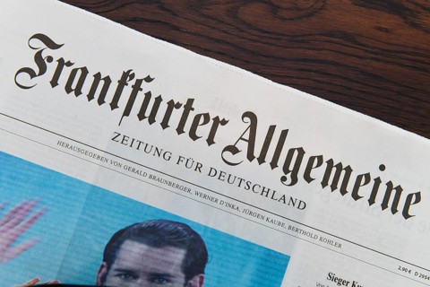 Daily newspaper Frankfurter Allgemeine