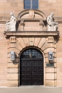 Entrance portal of the courthouse