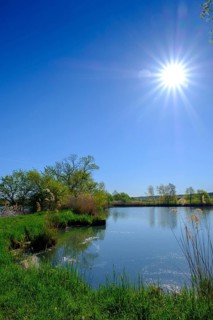 Large gate pond at Neuhaus moated castle