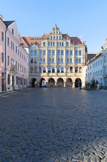 Untermarkt with town hall and Hotel Börse Görlitz