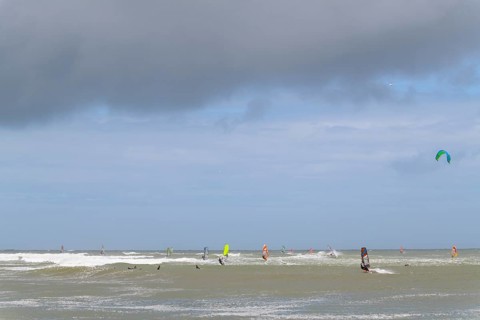 Breaking Wave with surfer