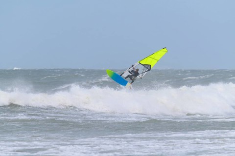 Breaking Wave with surfer