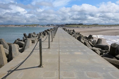 Pier in summer