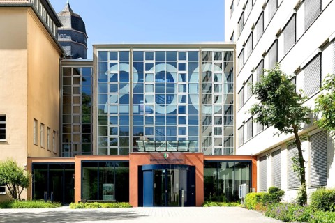 Main building and foyer of the Arnsberg district government