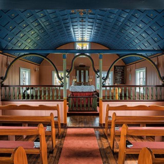 Small wooden church