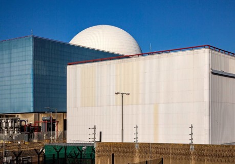 White dome PWR Pressurised Water Reactor nuclear power station