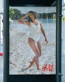 H&M Advertising Plus Size Model
