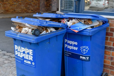 Waste paper bins from Alba