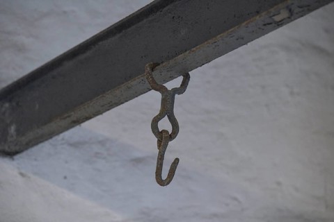 Gallows hook of the execution site