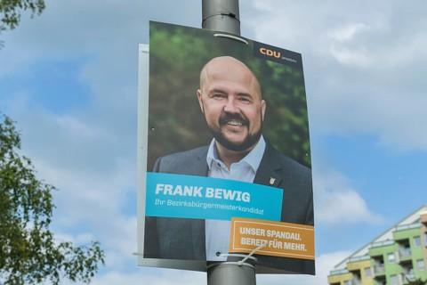 Election poster Frank Bewig