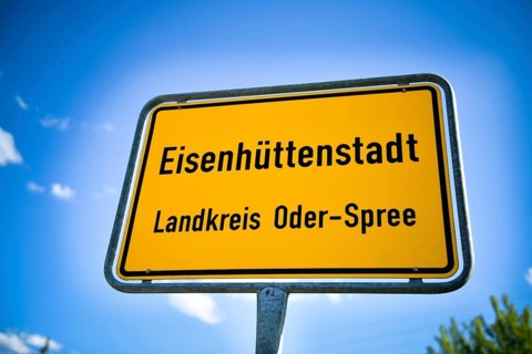 Town entrance sign