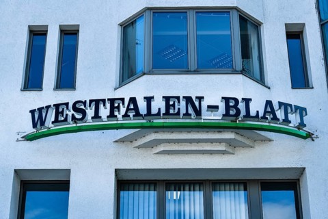 Advertising daily newspaper Westfalenblatt