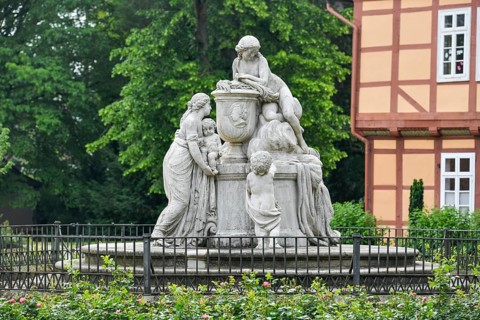 Caroline-Mathilde Monument at the East Entrance