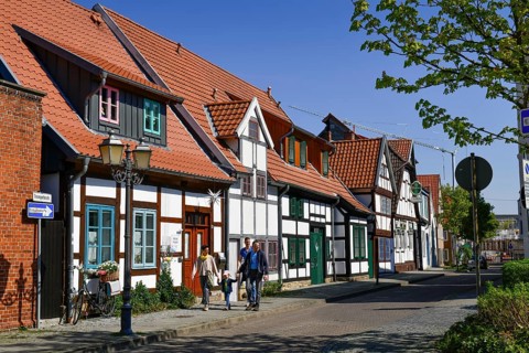 Half-timbered houses