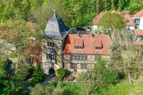 Gate tower and gatehouse