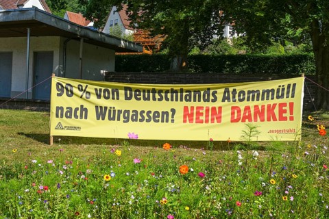Protest Nuclear Waste Nuclear Power Plant Würgassen