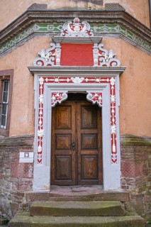 Door in the castle courtyard