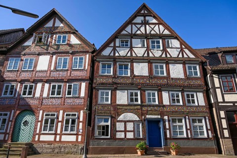 Half-timbered houses