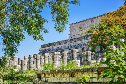 Warrior Temple Templo de los Guerreros with the Hall of 1000 Pillars