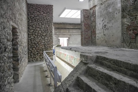 Underground museum area