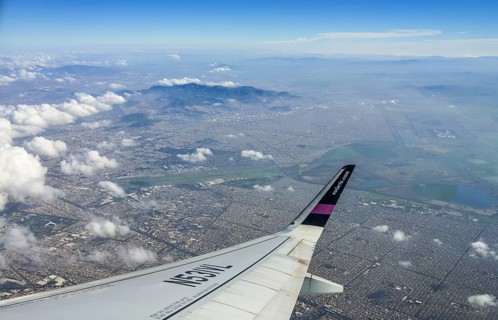 Aerial view of Mexico City Airport