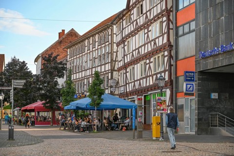 Half-timbered houses