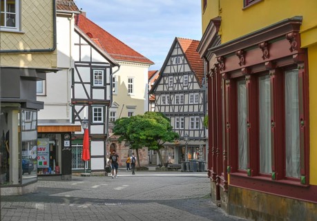 Half-timbered houses