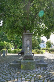 Fountain in front of the gate