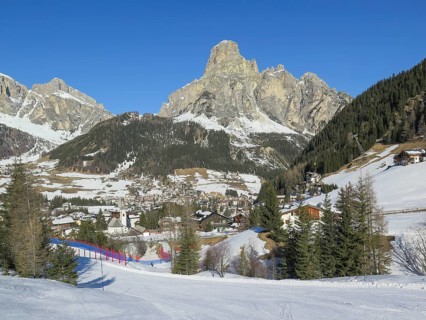 Corvara with Mount Sassongher