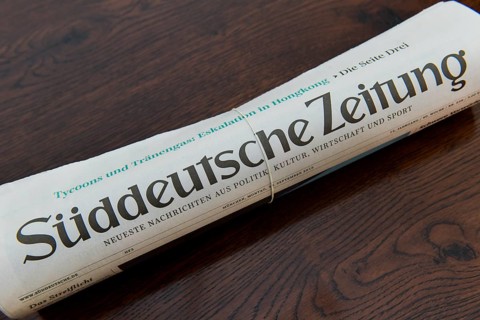 Daily newspaper Süddeutsche Zeitung